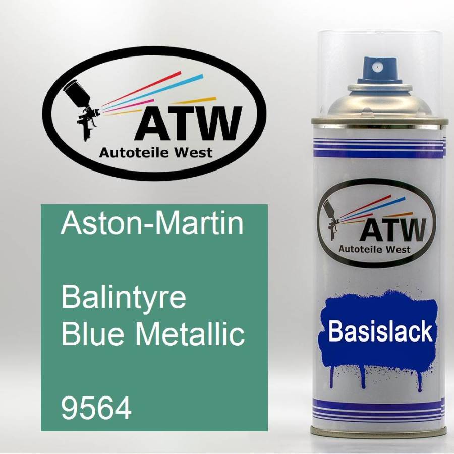 Aston-Martin, Balintyre Blue Metallic, 9564: 400ml Sprühdose, von ATW Autoteile West.